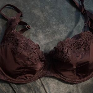 Victoria's Secret Dark Brown Lace Underwire Bra
